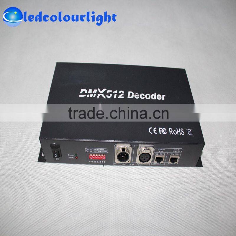 LDP6803 TLS3001 WS2811 protocl DMX512 decoder controller nightclub DMX LED lights decoder