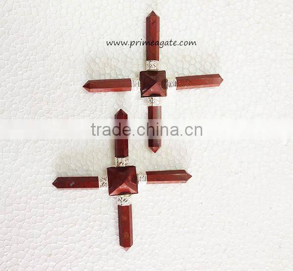 Red Jasper 4Points Energy Generators : Wholesale : Energy Healing Tools : CAMBAY AGATE