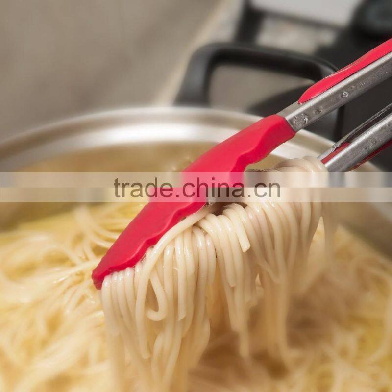 OEM Kitchen 304 Silicone Stainless Steel tools Silicone Cooking Utensils