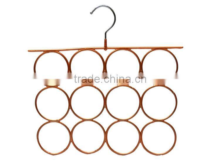 12 Holes Rubber Coated Metal Scarf Hanger, Scarf Organizer