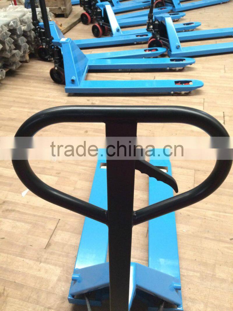 China made 2ton hand paller truck with welding hydraulic
