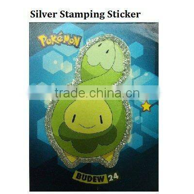 Sticker - Reflective Sticker With Silver Stamping Effect