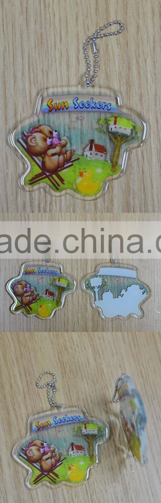 Populer Keychain, Fashion Crystal Turtle acrylic Keychain