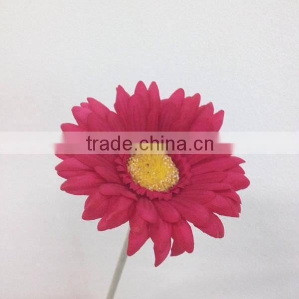 high quality real touch fabric flower single gerbera daisy artificial flowers