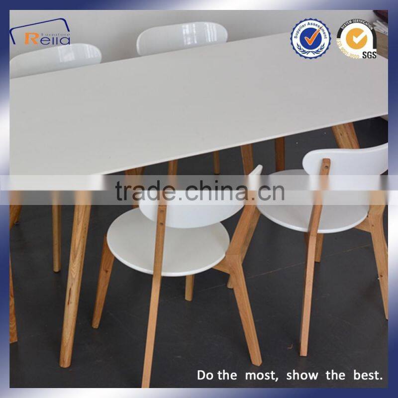 Good Quality White Solid Wood Dining Chair