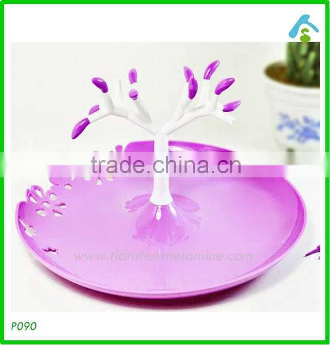 purple plastic tray , plastic wedding fruit tray