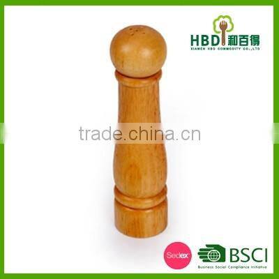 high qulity rubber wood salt&pepper mill bottle /spice mill
