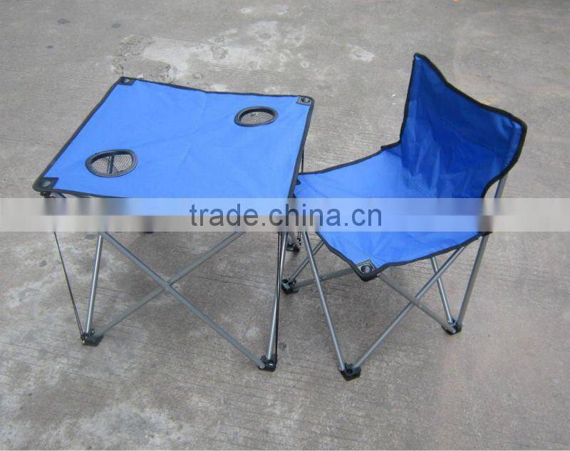 foldable camping table with cup holders