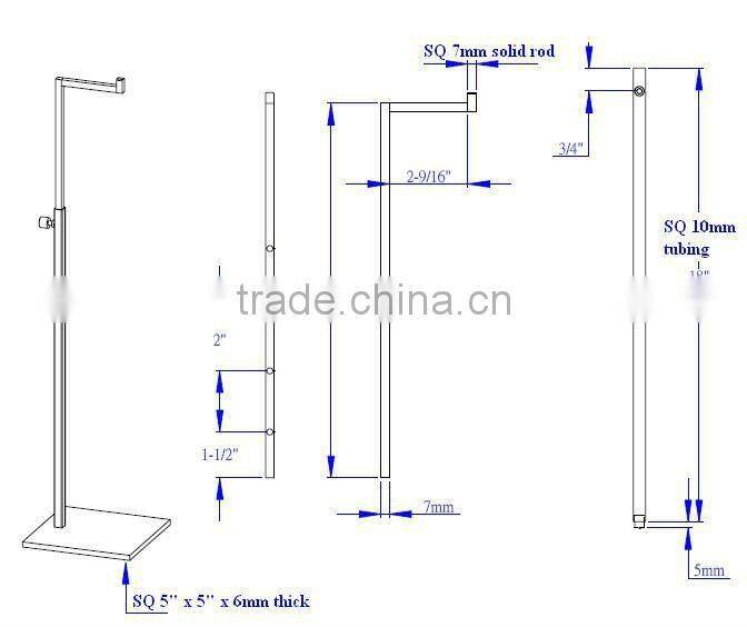 Hang bag display stand/ Metal handbag store fixture