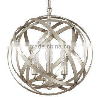 Russet Axis 3 Light Full Sized Globe Pendant