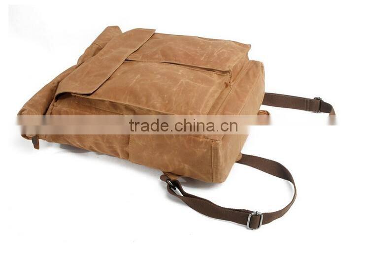 Boshiho latest design genuine cowhide leather backpack bag outdoor backpack black