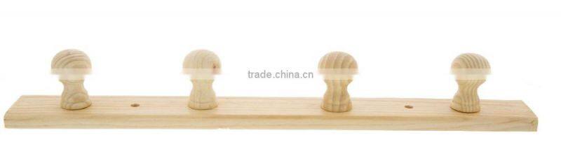 Unfinished Natural Bamboo Wall Mount Expanding Rack