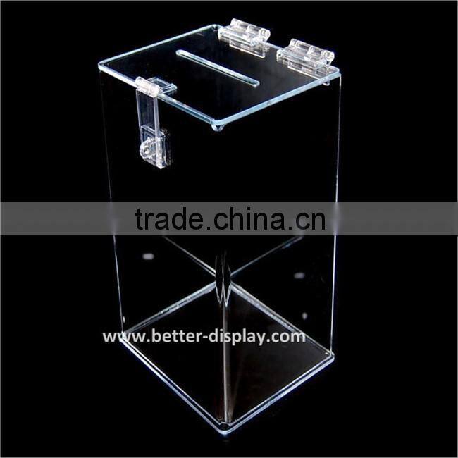 wholesale acrylic custom charity boxes