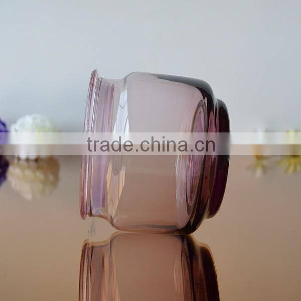 20oz Colored storage glass jar with lid wholesale