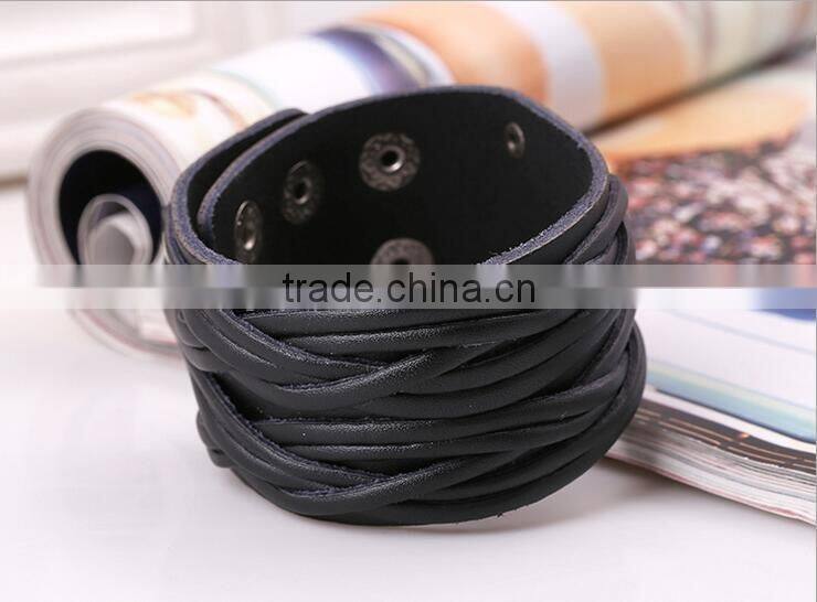 new style leather bracelet with good quality and low price