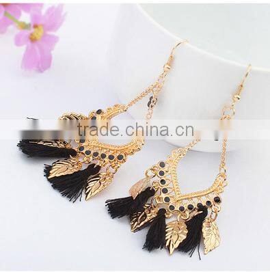 Lleaf ladies earrings wholesale jewelry tassel earrings