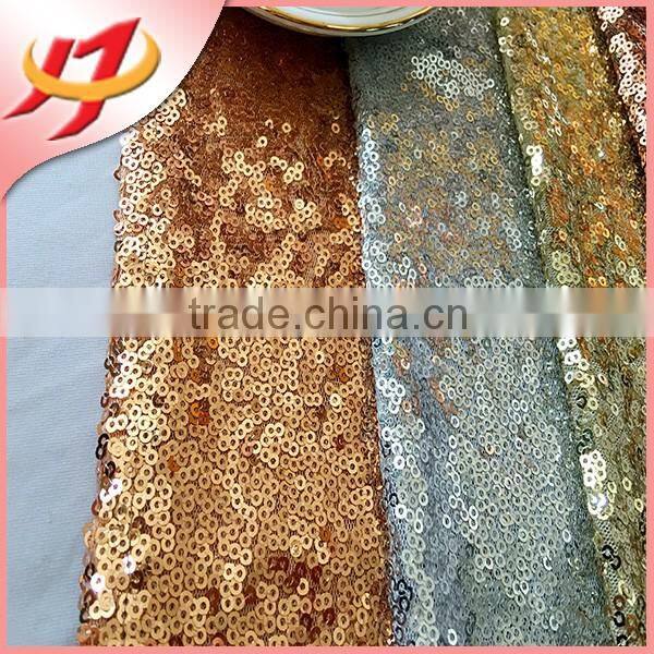 Cheap glitter shiny gold sequin laser cut felt table runner