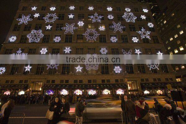 new design fancy motif light commercial christmas decoration light 2d motif snowflake