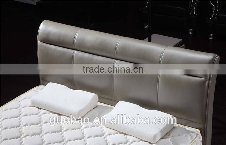 G6631 home bedroom furniture/soft bed with storage drawers/latest leather bed designs with storage drawers