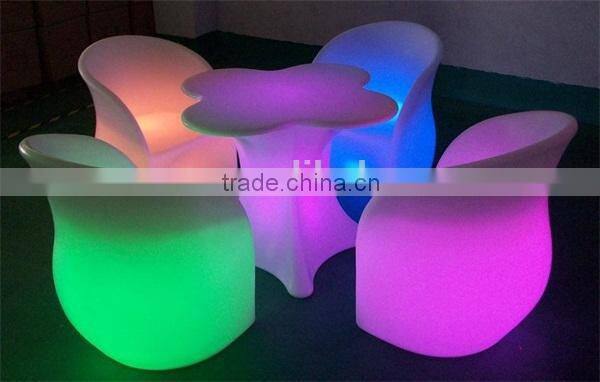 Multi Color Changeable plastic Led Sofa with remote control