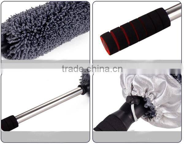 Long Extendable Handle Exterior Or Interior Use Microfiber Multipurpose Duster Car Wash Brush