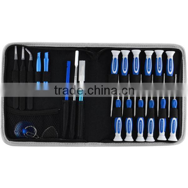 Precision Electronics Repair Tool Kit for Smart Phones, Laptops and Electronics, 23-Piece
