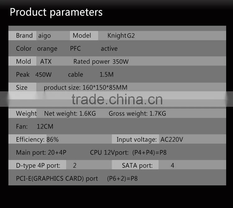 aigo G2 350W power supply PSU good quality and cheap price