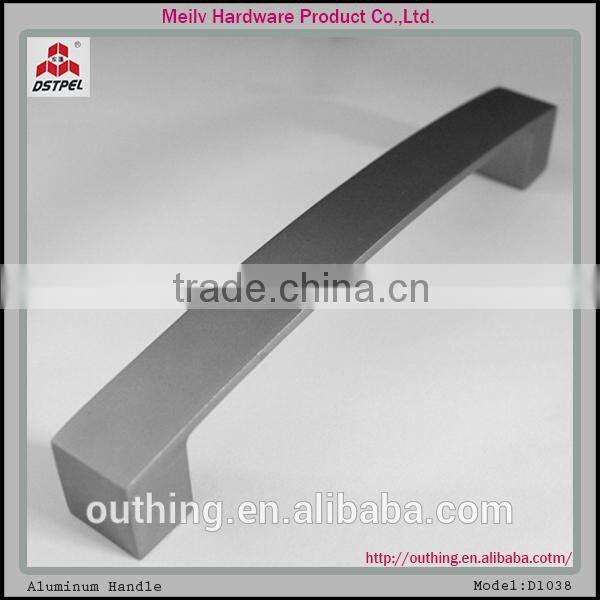 High Quality Creative shinny black cabinet aluminum handle V