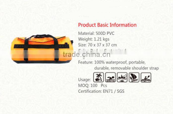 500D PVC waterproof airtight duffle(DYB15-037)
