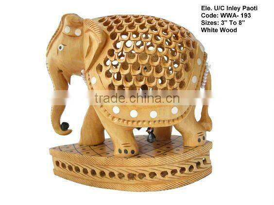 indian-wooden statue/antique carved wooden elephant/antique wooden statue