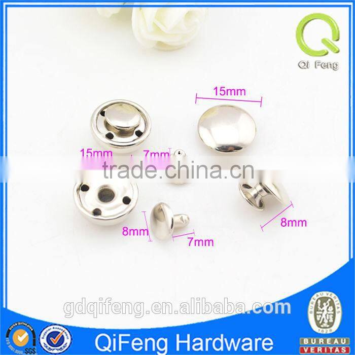 15mm*8mm*6mm antique brass mushroom shape rivets and stud for bags