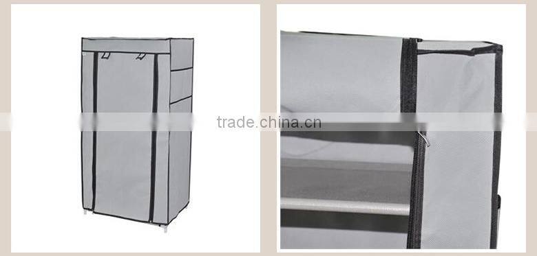 6 layers non-woven fabric metal storage closet ideas with cloth cover