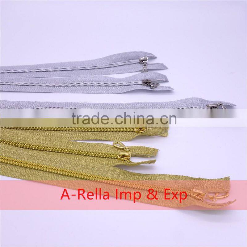 gold zipper open -end zipper NO.5 new style