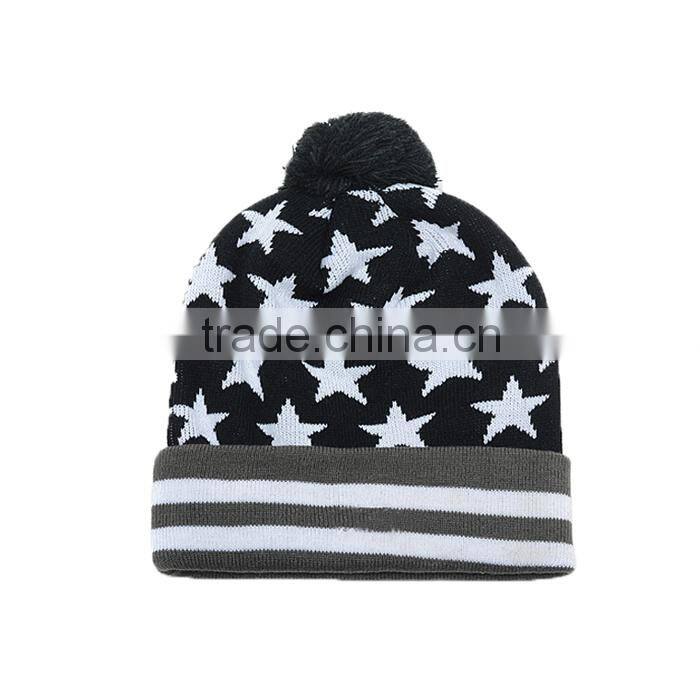 Plastic beanie with reflective stripe