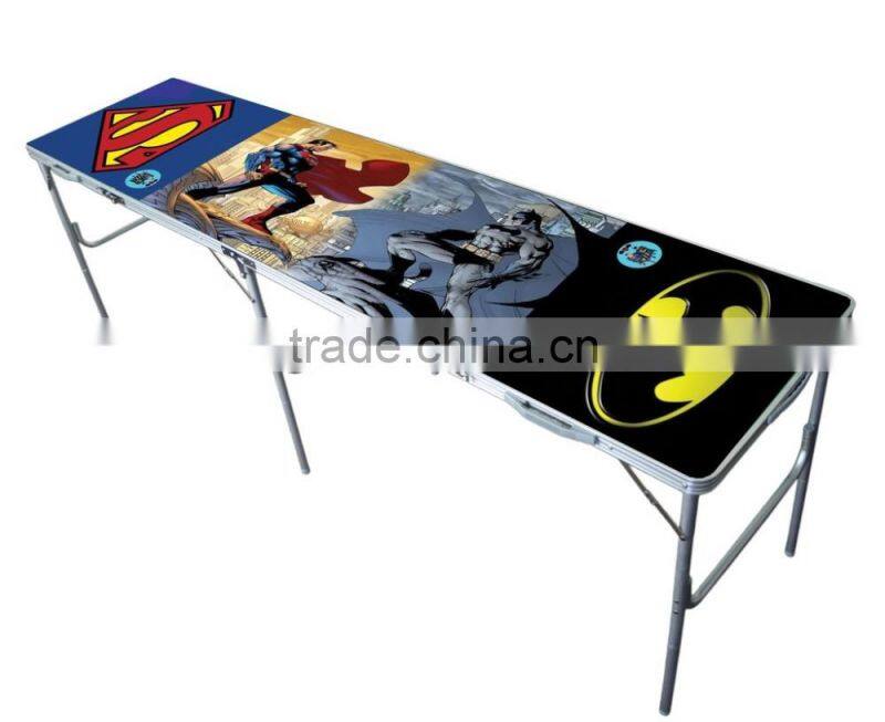 Direct factory customs design aluminum folding beer pong table