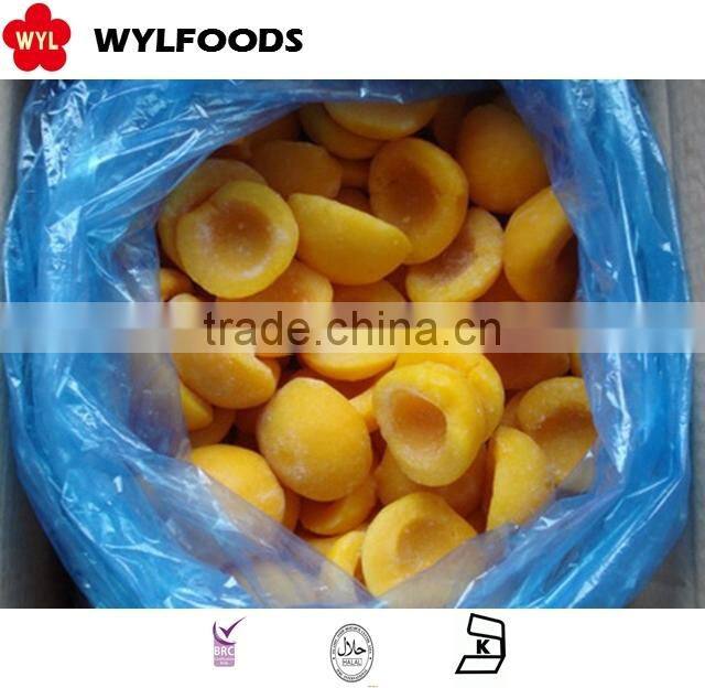 China vegetables Frozen IQF yellow peach dices fruit