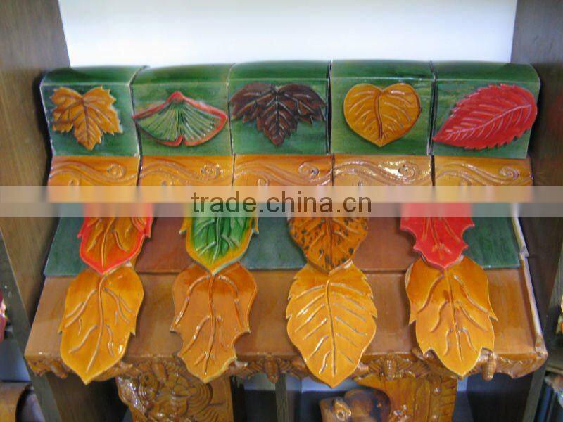 Chinese glazed fish scale tiles