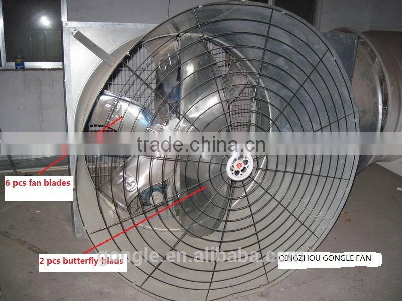 Cone ventilating fan with large air quantity