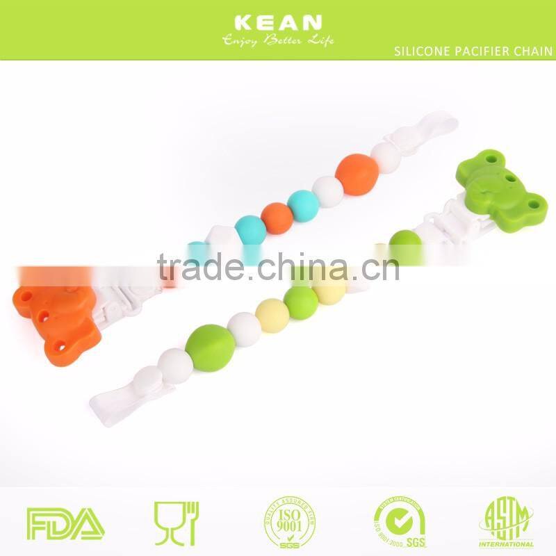 Make From Food Grade Silicone DIY Baby Pacifier Chain Baby Teething
