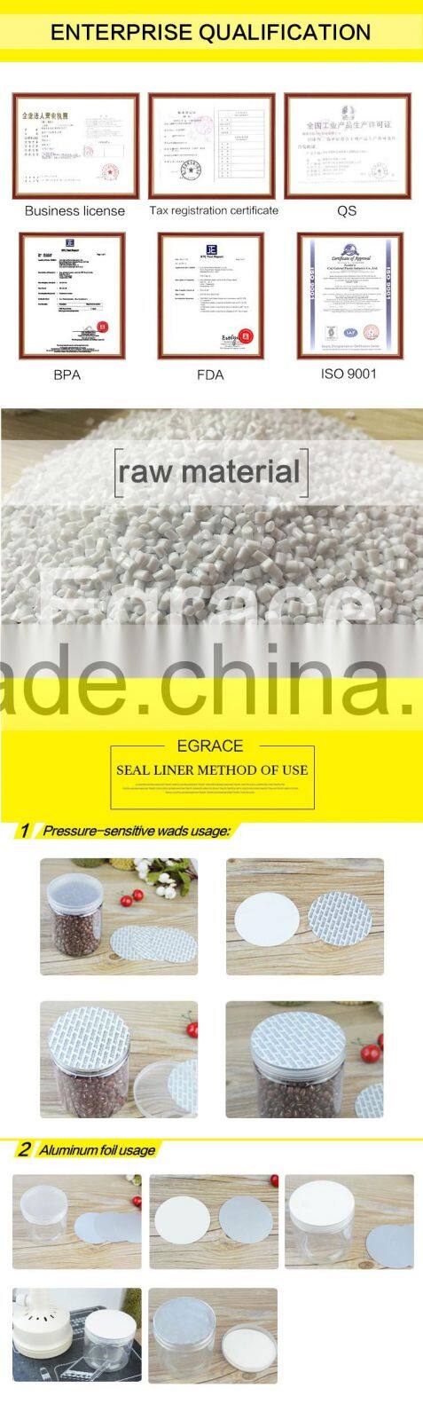 Factory price 90z Butterfly flip top cap clear plastic can