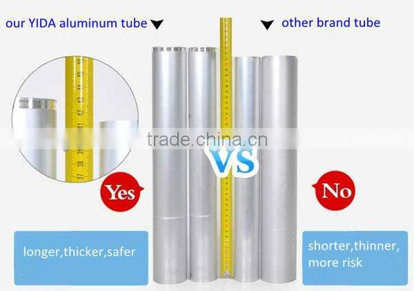 2m 7 steps EN131 extension telescopic aluminium ladder