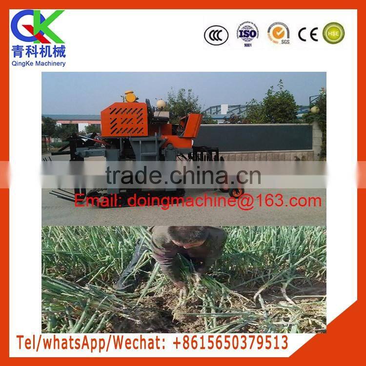 diesel 2 row Welsh Onion harvester apply for flat area