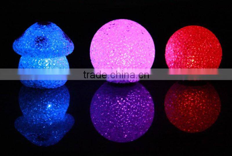 romantic dreamlike colorful crystal ball particle night light 8cm