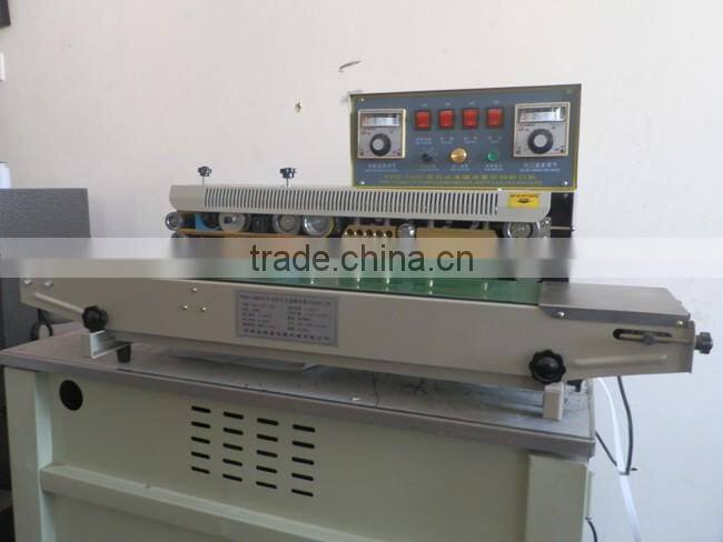 Three row printing plastic bags sealing machine with good quality
