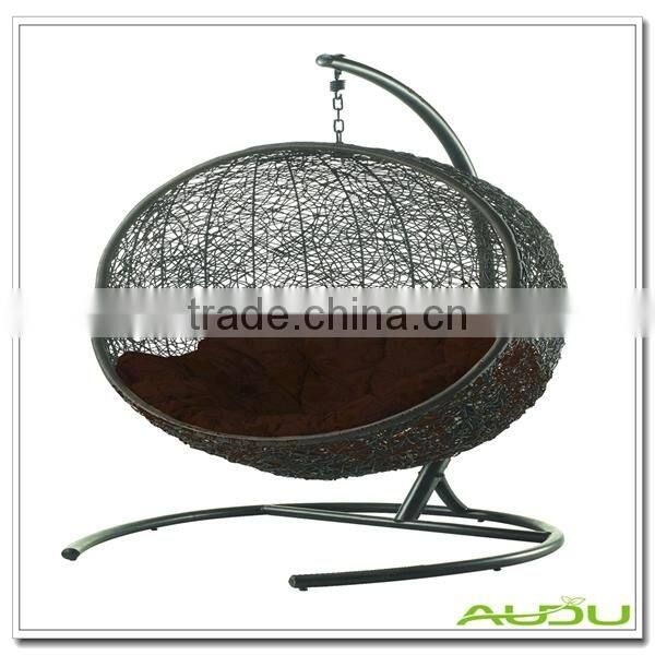 Handmade White Weave Wicker Hanging Chair Rattan Outdoor