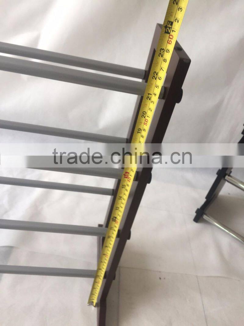 Solid Wood 4 Tier expandable length Shoe Rack for 100cm length shoes storage Organizer