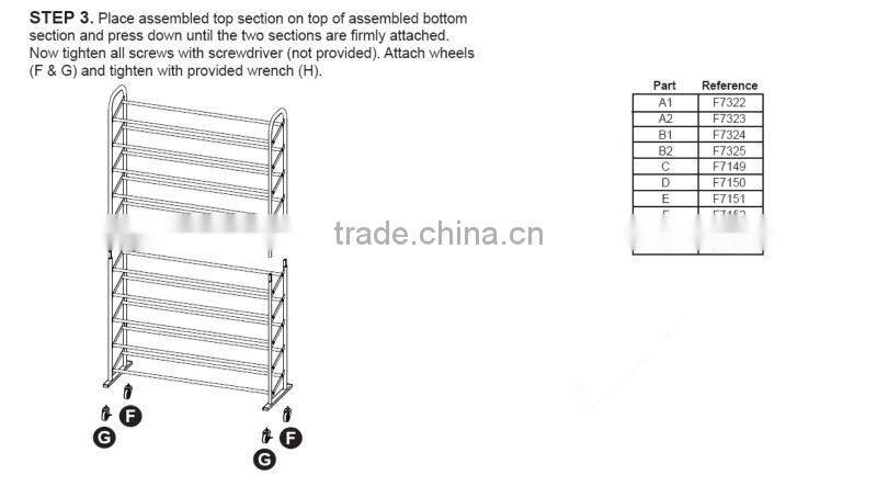 chrome shoes tower shoe rack with 4 wheels