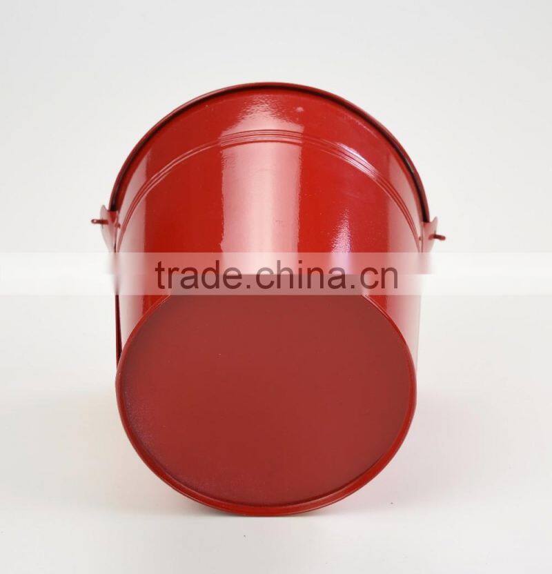 promote home & garden modern design round shape metal pail flowerpot