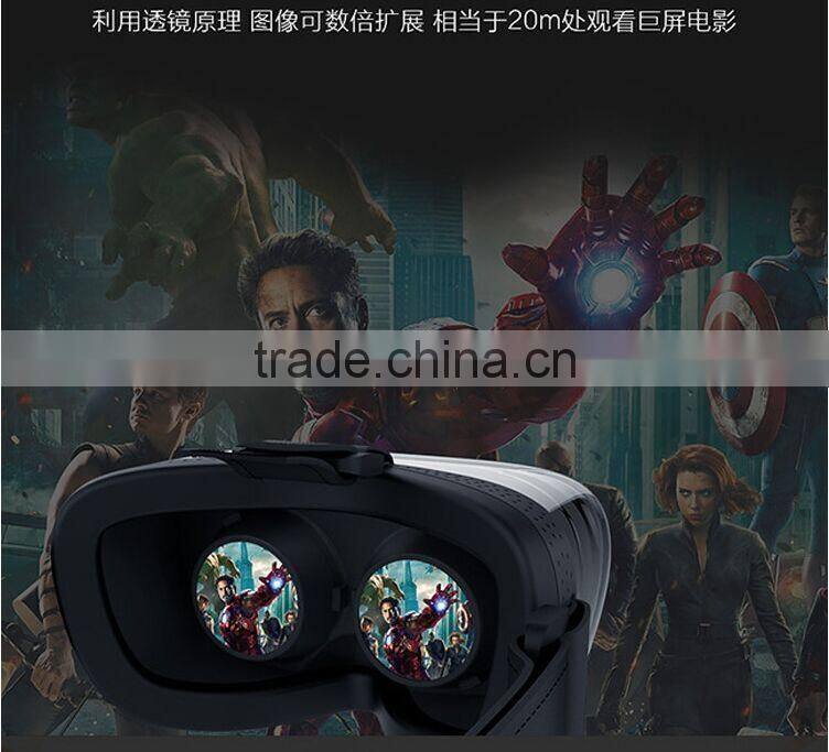 2015 New Arrival Powerfull 3D Virtual Reality Glasses Support 3D Movie/Games/Video All In One Android 3D VR Box Factory Price