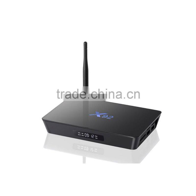 Latest Amlogic S912 64bit Octa-core 2G 16G X92 S912 android 6.0 marshmallow tv box